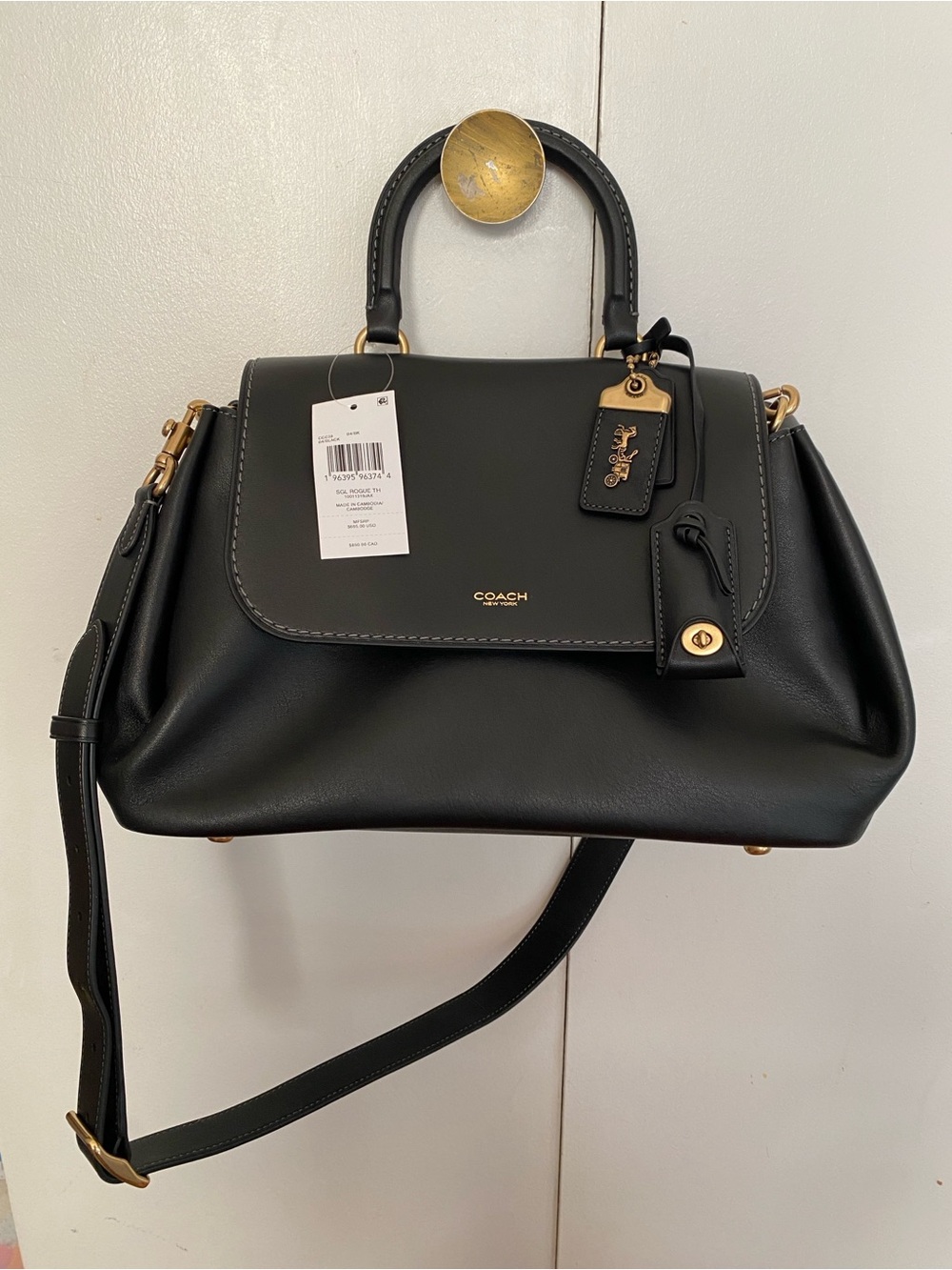 NWT COACH Slouchy Rogue Top Handle Bag